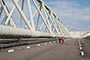 Maeslant Storm surge barrier, masterpiece of Dutch hydraulic engineering, part of Delta Works